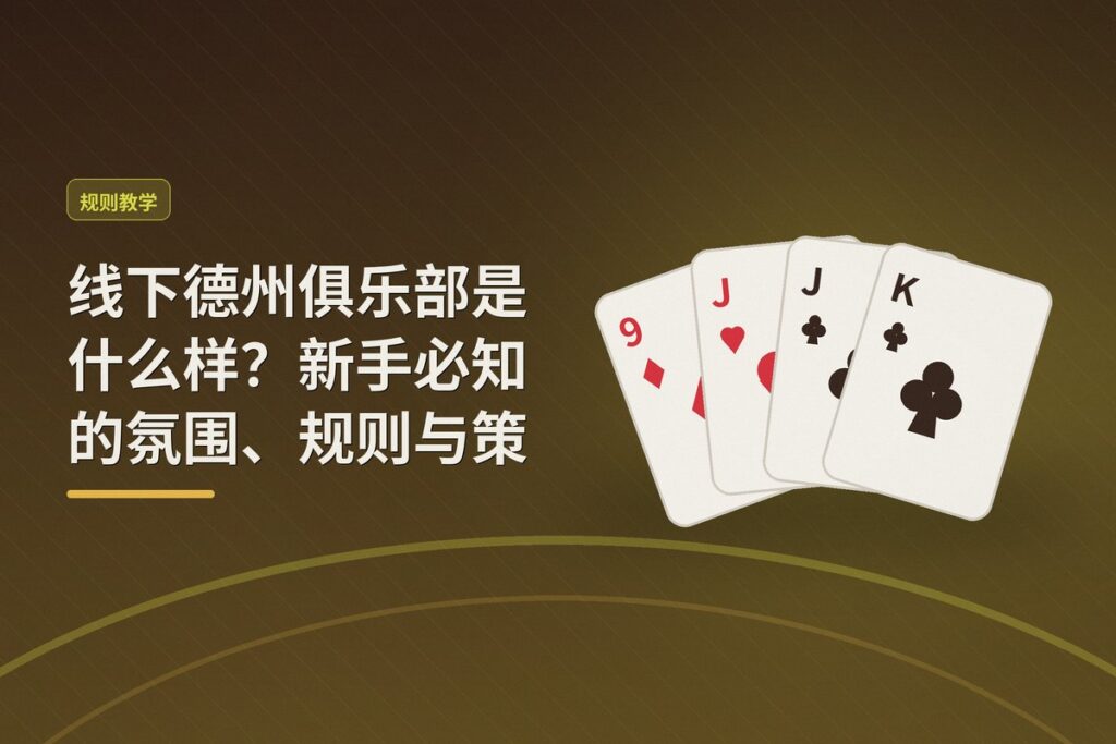 线下德州俱乐部是什么样 - 线下德州俱乐部是什么样？新手必知的氛围、规则与策略要点
