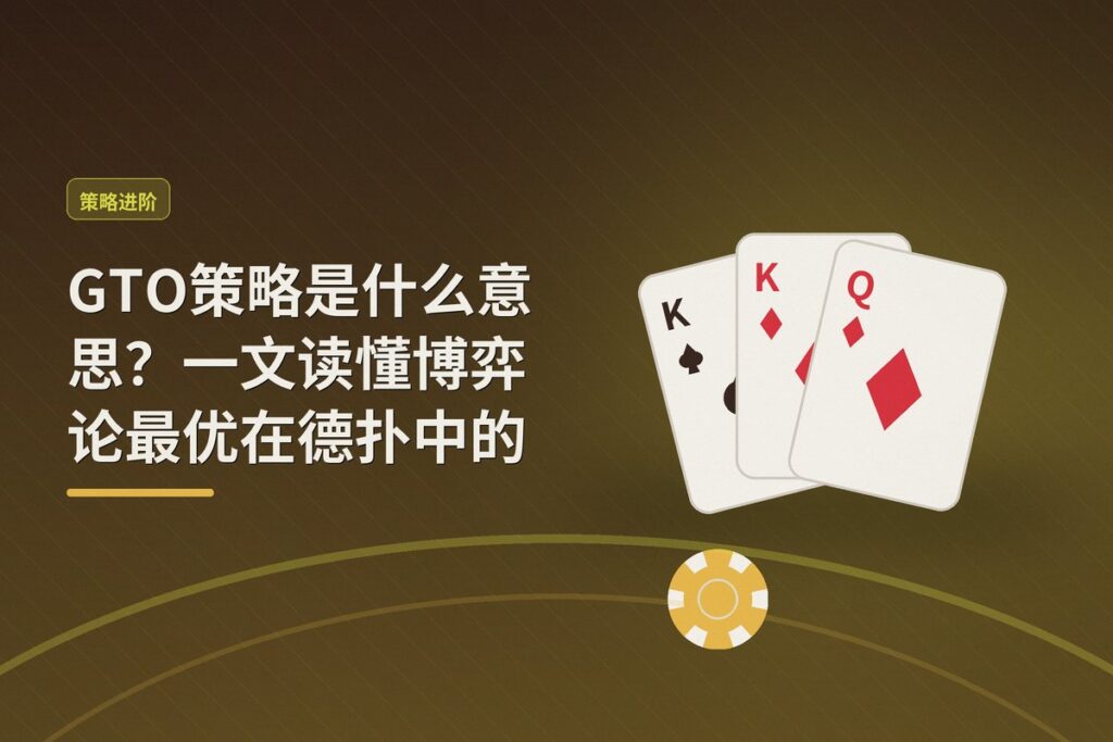 GTO策略是什么意思 - GTO策略是什么意思？一文读懂博弈论最优在德扑中的运用