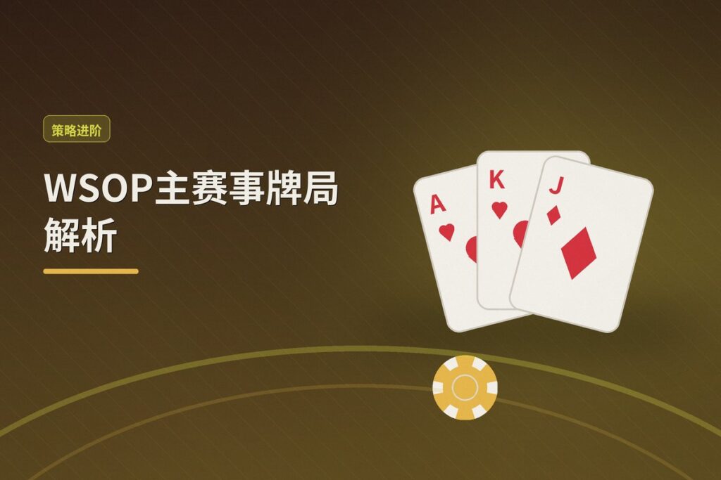 https://www.reddit.com/r/poker/comments/1uf9qpl/wsop_megathread/ - WSOP主赛事牌局解析:翻前加注尺度与翻后决策的六大关键点