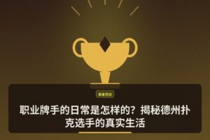 职业牌手的日常是怎样的 - 职业牌手的日常是怎样的？揭秘德州扑克选手的真实生活